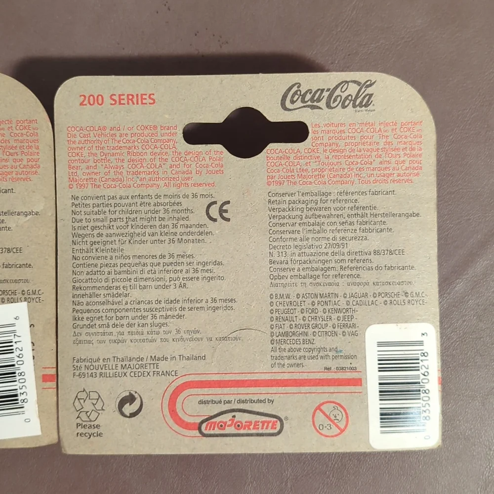 1997 Majorette Coca Cola Coke collectible cars Corvettes T Bird